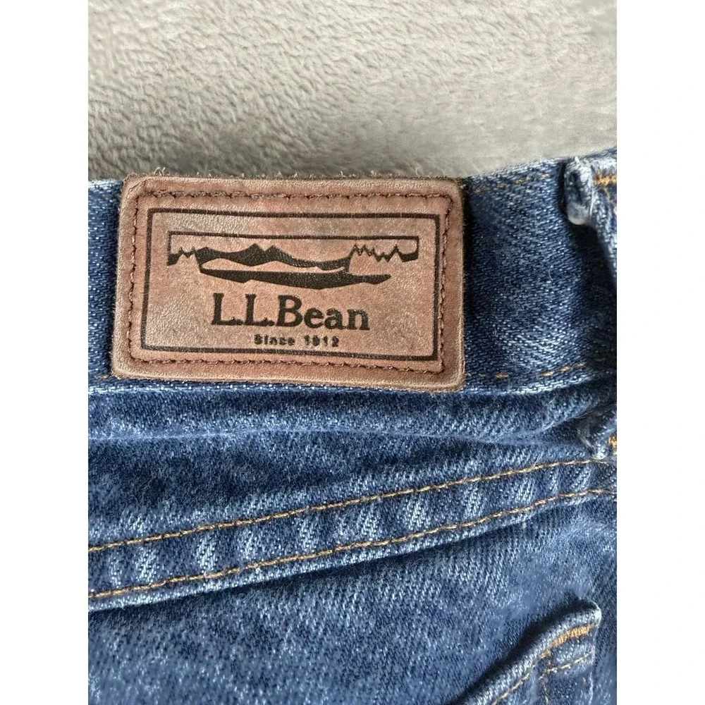 L.L.Bean Classic Fit Jeans Men's 33x29 Blue Denim 100% Cotton Straight Leg